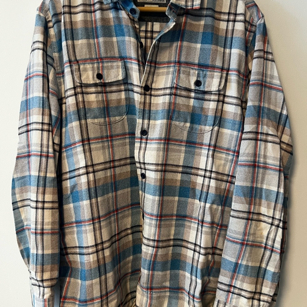 Plaid Button-Up Shirt